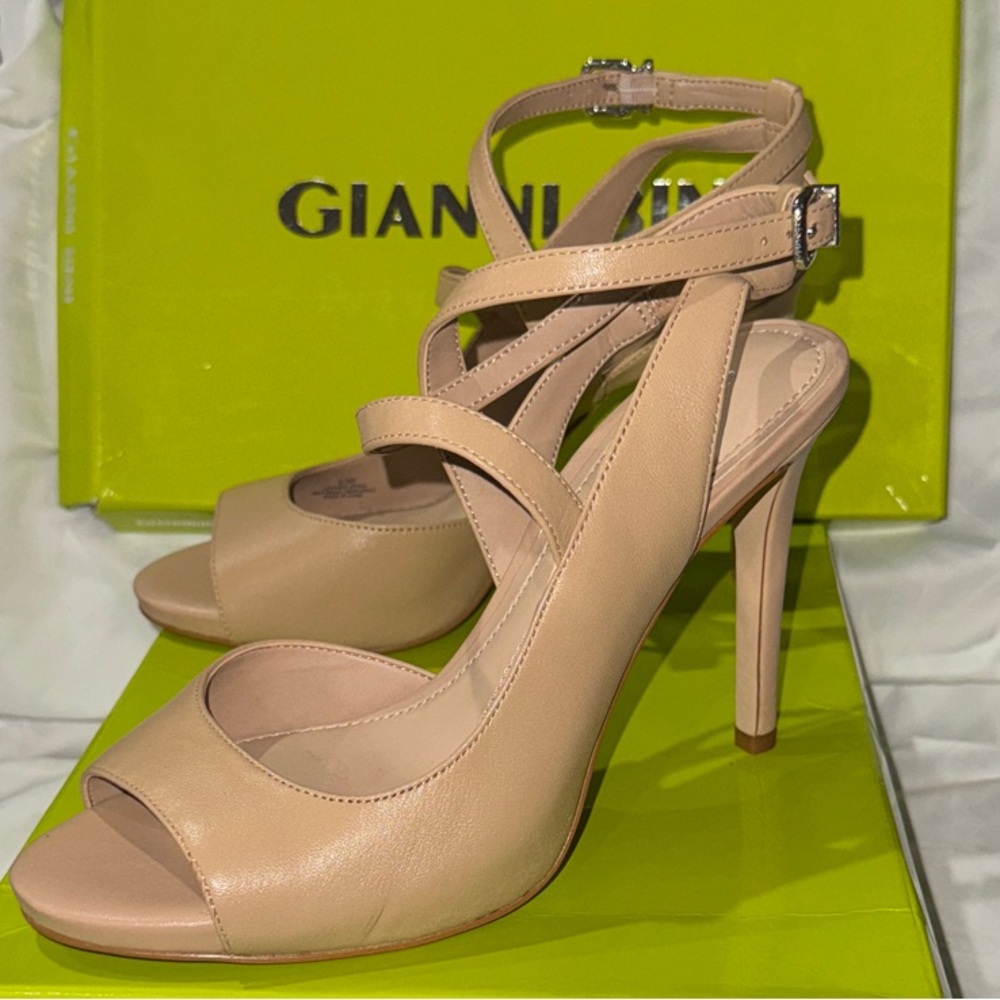 Gianni Bini Nude Strappy Heels